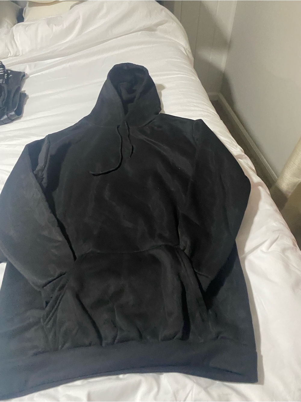 Essential Black Hoodie with Front Pocket